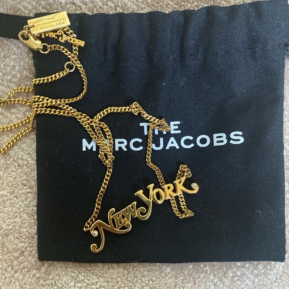 Marc Jacobs “New York” Gold Necklace